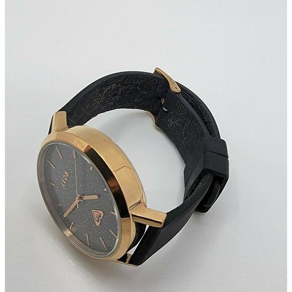 Ladies Roxy "The Royal" Rose Gold SS Grey Glitter Quartz Watch New Battery - Picture 6 of 10